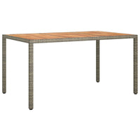 5-Delige Tuinset Met Kussens Poly Rattan Grijs