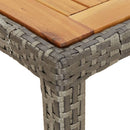 5-Delige Tuinset Met Kussens Poly Rattan Grijs