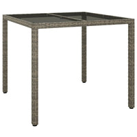 5-Delige Tuinset Met Kussens Poly Rattan Grijs