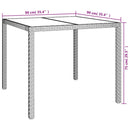 5-Delige Tuinset Met Kussens Poly Rattan Grijs