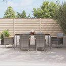 5-Delige Tuinset Met Kussens Poly Rattan Grijs