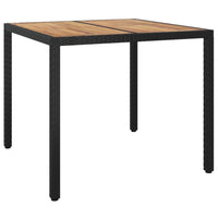 5-Delige Tuinset Met Kussens Poly Rattan Zwart