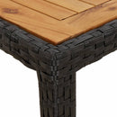 5-Delige Tuinset Met Kussens Poly Rattan Zwart