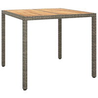 3-Delige Tuinset Met Kussens Poly Rattan Grijs
