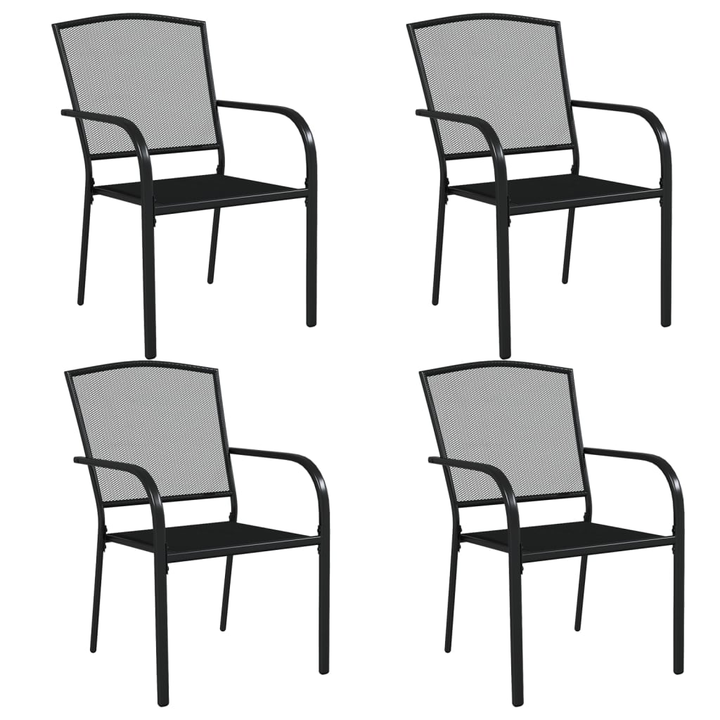 5-Delige Tuinset Staal Antracietkleurig
