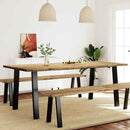 Eettafel 150X90X75 Cm Massief Acaciahout