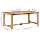 Eettafel Massief Mangohout