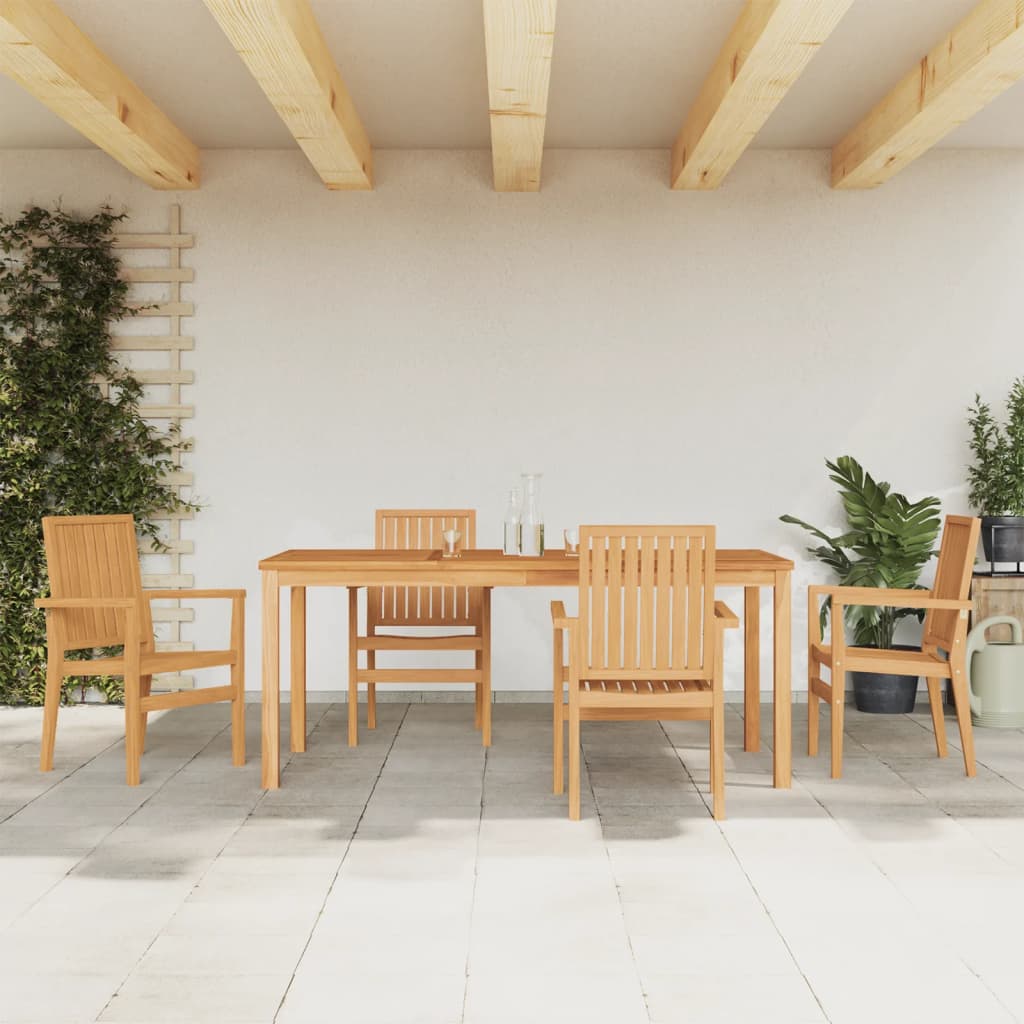 5-Delige Tuinset Massief Teakhout