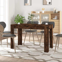 Eettafel 120X60X76 Cm Bewerkt Hout Kleurig