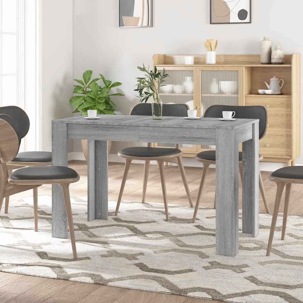 Eettafel 120X60X76 Cm Bewerkt Hout Kleurig