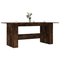 Eettafel 180X90X76 Cm Bewerkt Hout Kleurig