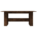 Eettafel 180X90X76 Cm Bewerkt Hout Kleurig