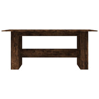 Eettafel 180X90X76 Cm Bewerkt Hout Kleurig