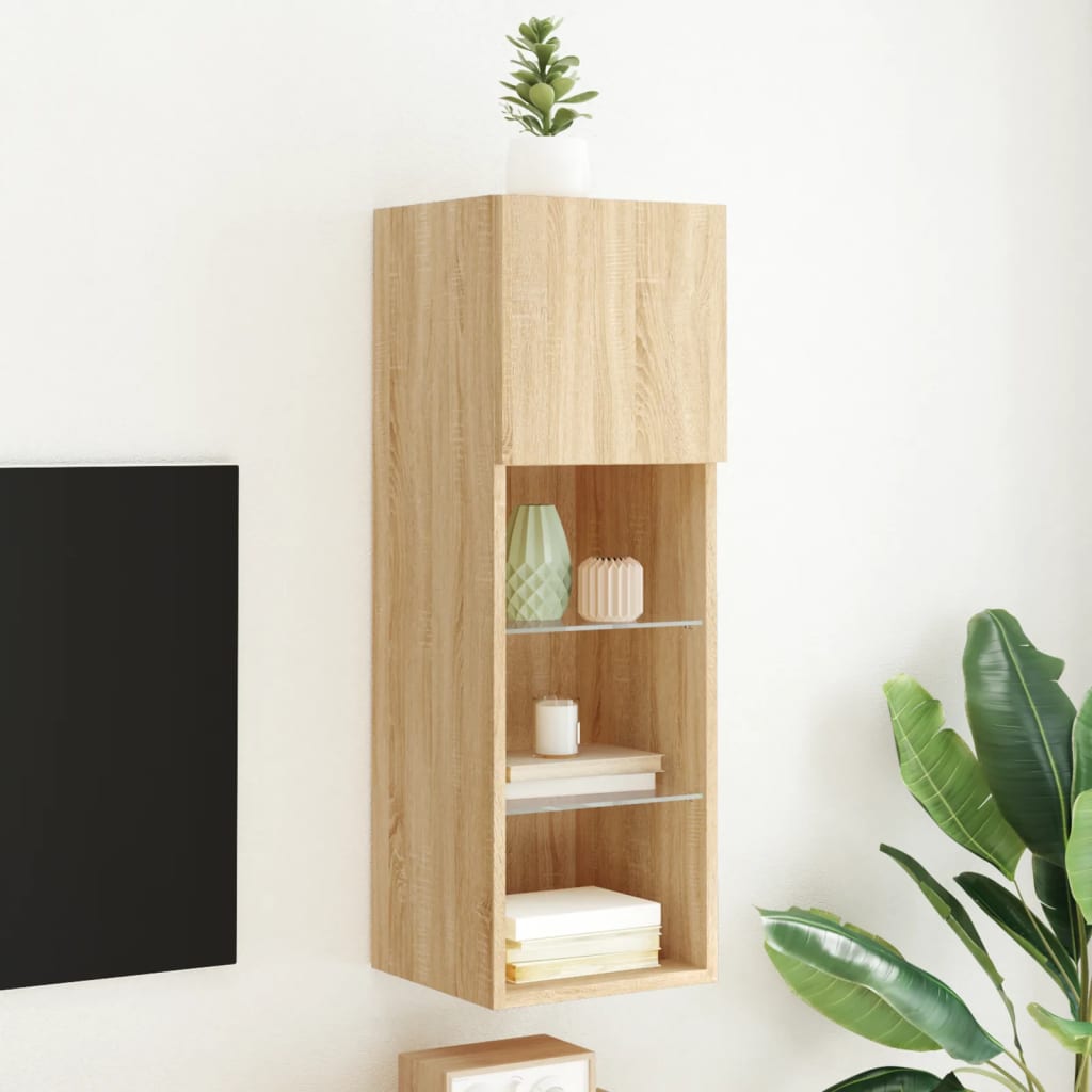 Wandgemonteerde Tv-Kasten 2 Pcs
