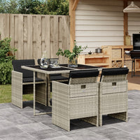 13-Delige Tuinset Met Kussens Poly Rattan