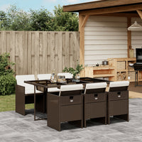 13-Delige Tuinset Met Kussens Poly Rattan