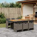13-Delige Tuinset Met Kussens Poly Rattan