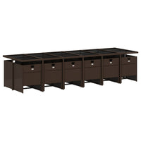 13-Delige Tuinset Met Kussens Poly Rattan