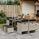 9-Delige Tuinset Poly Rattan