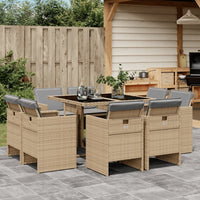 9-Delige Tuinset Poly Rattan
