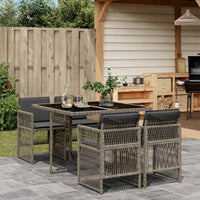 11-Delige Tuinset Met Kussens Poly Rattan