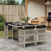 11-Delige Tuinset Met Kussens Poly Rattan