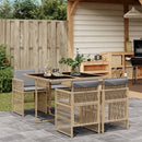 11-Delige Tuinset Met Kussens Poly Rattan