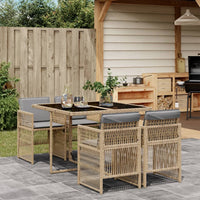 11-Delige Tuinset Met Kussens Poly Rattan