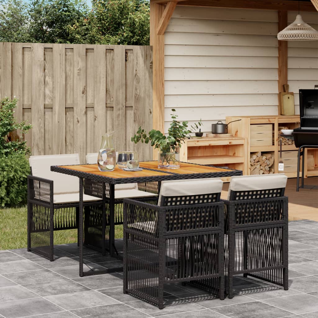 11-Delige Tuinset Met Kussens Poly Rattan