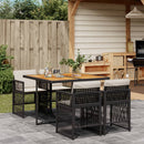 11-Delige Tuinset Met Kussens Poly Rattan