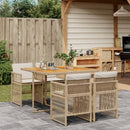 11-Delige Tuinset Met Kussens Poly Rattan