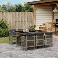 11-Delige Tuinset Met Kussens Poly Rattan