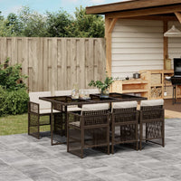 11-Delige Tuinset Met Kussens Poly Rattan