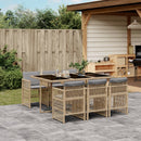 11-Delige Tuinset Met Kussens Poly Rattan
