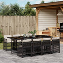 11-Delige Tuinset Met Kussens Poly Rattan