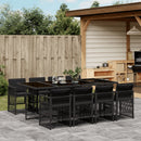 11-Delige Tuinset Met Kussens Poly Rattan