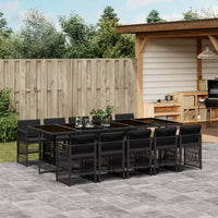 11-Delige Tuinset Met Kussens Poly Rattan