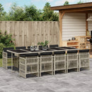 11-Delige Tuinset Met Kussens Poly Rattan