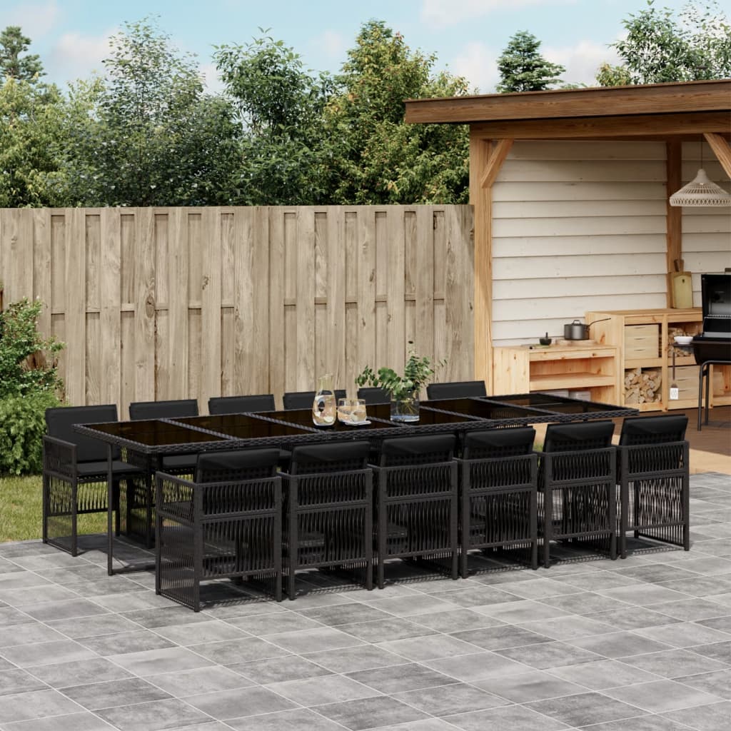 11-Delige Tuinset Met Kussens Poly Rattan