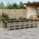 11-Delige Tuinset Met Kussens Poly Rattan