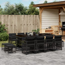 11-Delige Tuinset Met Kussens Poly Rattan
