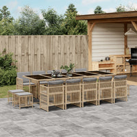 11-Delige Tuinset Met Kussens Poly Rattan