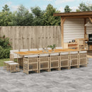 11-Delige Tuinset Met Kussens Poly Rattan