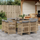 9-Delige Tuinset Met Kussens Poly Rattan
