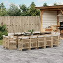 9-Delige Tuinset Met Kussens Poly Rattan