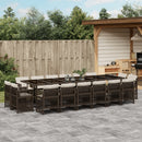 9-Delige Tuinset Met Kussens Poly Rattan