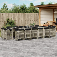 9-Delige Tuinset Met Kussens Poly Rattan
