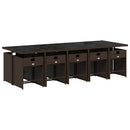 11-Delige Tuinset Met Kussens Poly Rattan