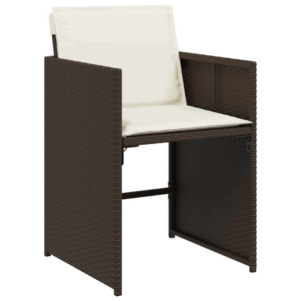 11-Delige Tuinset Met Kussens Poly Rattan