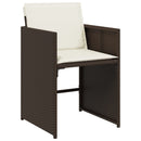 11-Delige Tuinset Met Kussens Poly Rattan